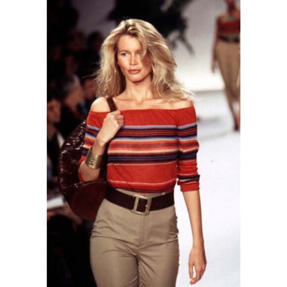 Ralph Lauren Collection Vintage Leather Bucket Bag 1997 Runway Women’s 90s Purse - Picture 3 of 15